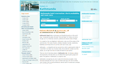 Desktop Screenshot of kathmanduhotelsnepal.com